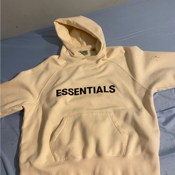 Essentials Cream Hoodie for Men only wore a few times